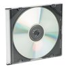 Innovera CD/DVD Slim Jewel Cases, Clear/Black, PK100 IVR85800